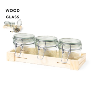 Set 3 tarros cristal